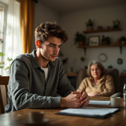 Enkel, Großmutter besorgt. Familienrechtliche Fragen: Unterhalt, Auskunft.